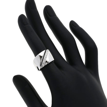 HERMES   Ring Diamond #48 K18 White Gold Ladies