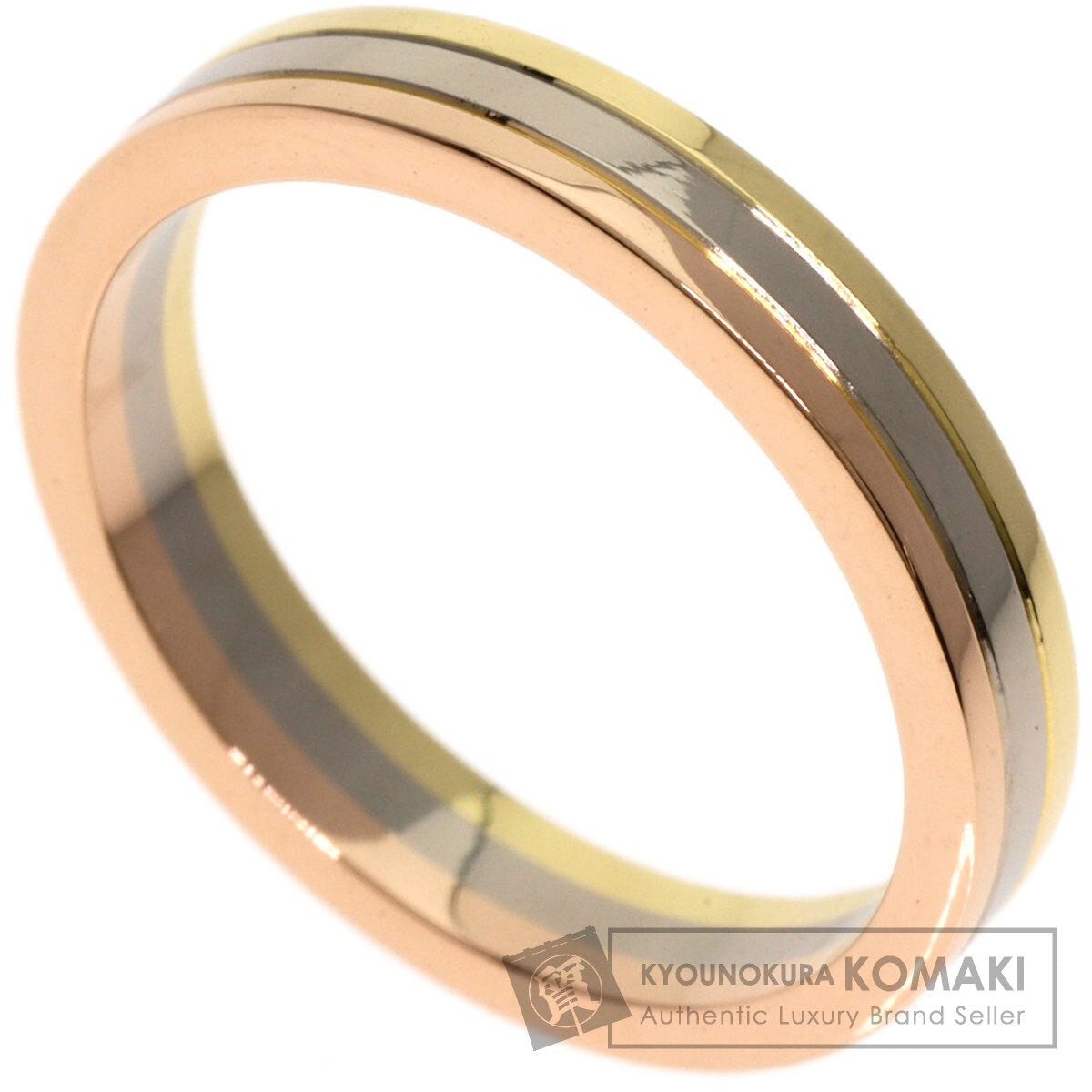 CARTIER   Ring Three colors # 53 K18 Yellow Gold K18 White GoldLadies
