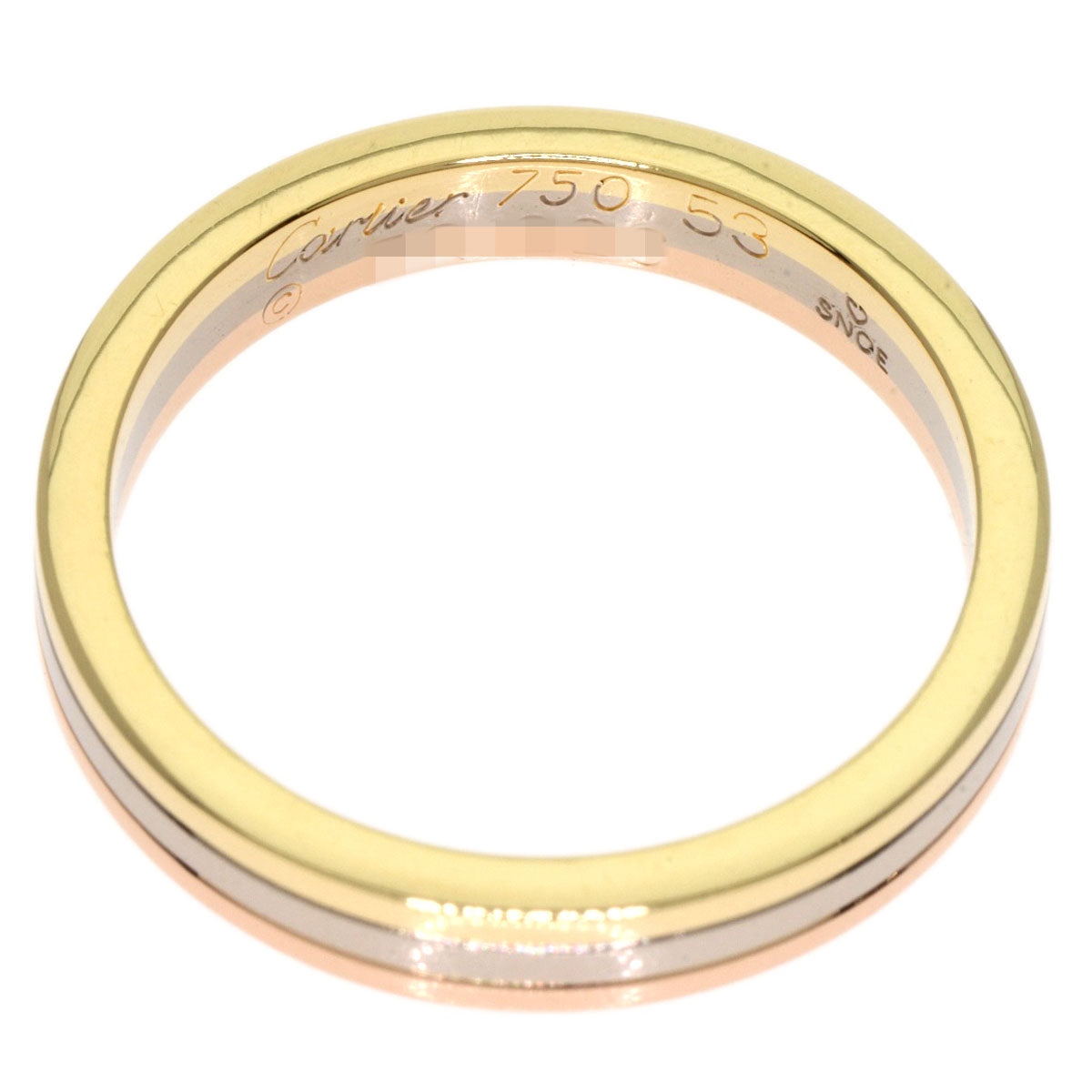 CARTIER   Ring Three colors # 53 K18 Yellow Gold K18 White GoldLadies