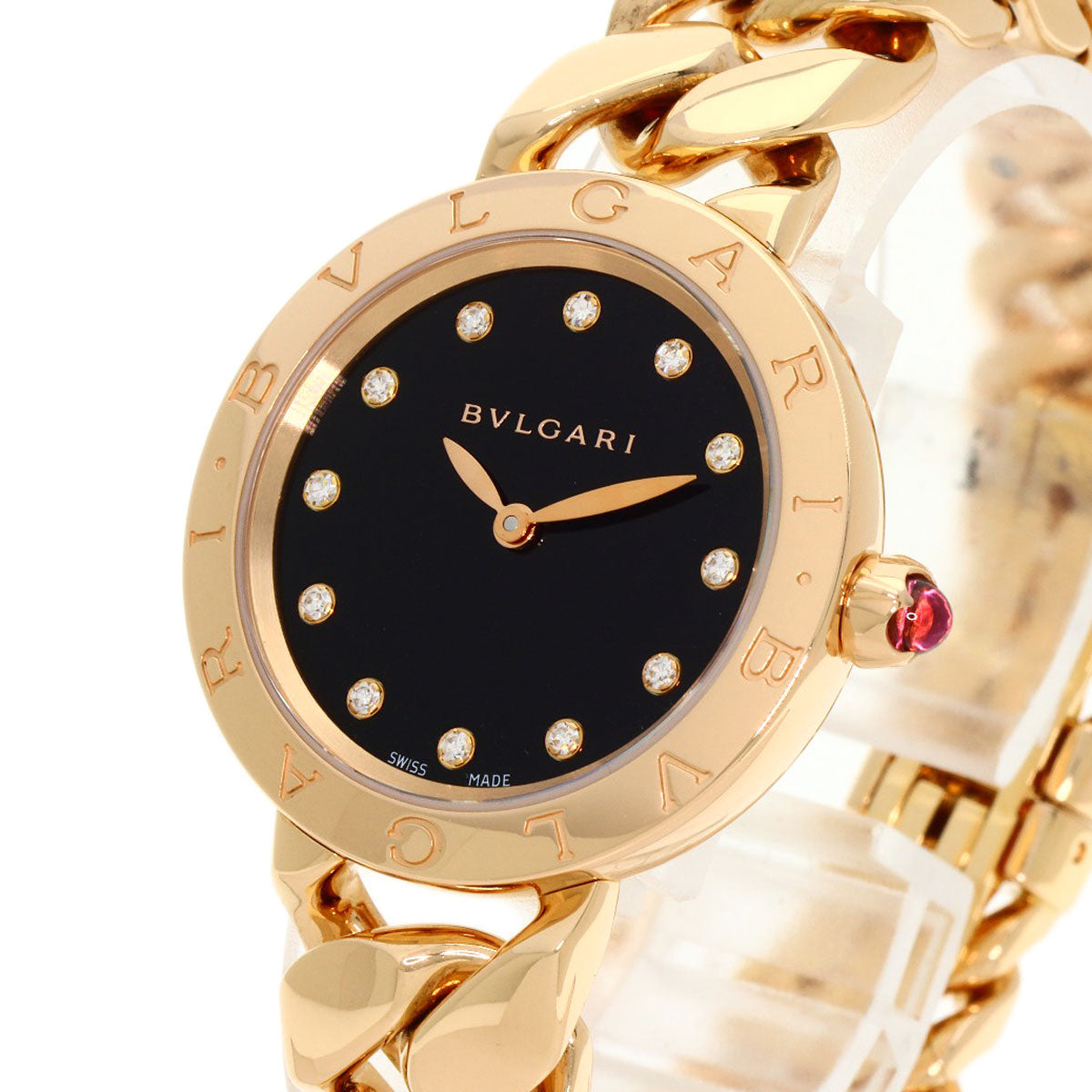 BVLGARI Katene 12P Diamond Watches BBCP31G K18 Pink Gold/18K Pink Gold Ladies