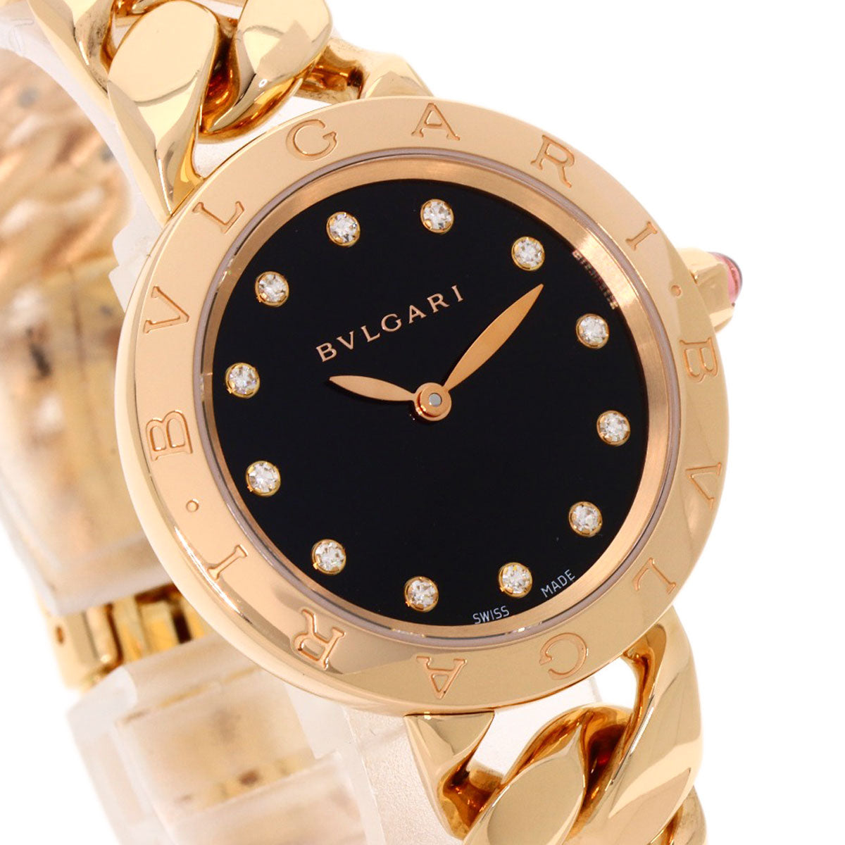 BVLGARI Katene 12P Diamond Watches BBCP31G K18 Pink Gold/18K Pink Gold Ladies