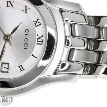 GUCCI Round face Watches 5500L Stainless Steel/Stainless Steel Ladies