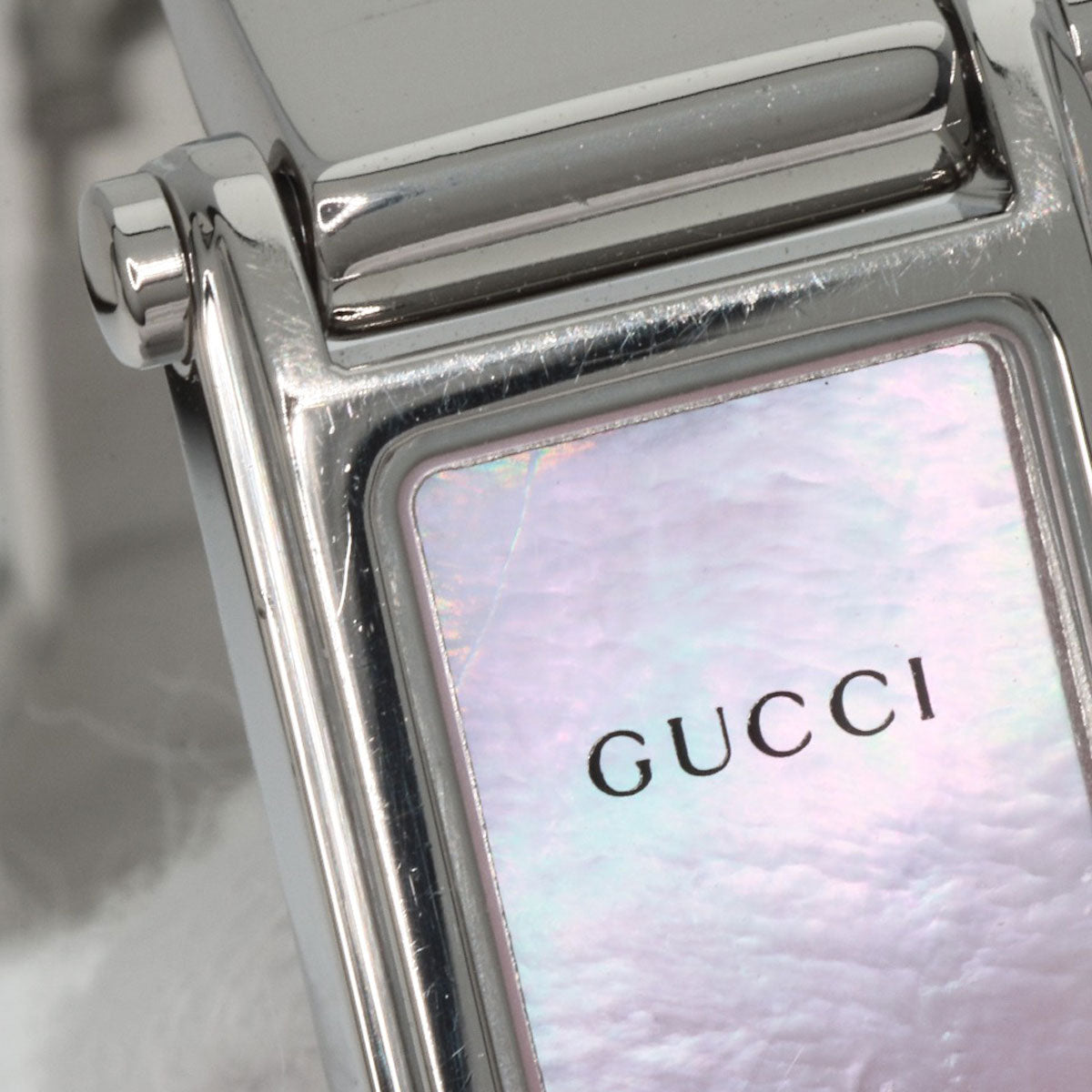 GUCCI Square face Watches 1500L Stainless Steel/Stainless Steel Ladies