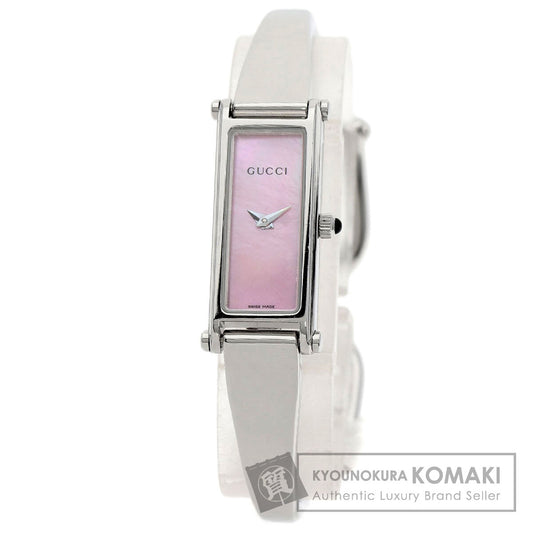 GUCCI Square face Watches 1500L Stainless Steel/Stainless Steel Ladies