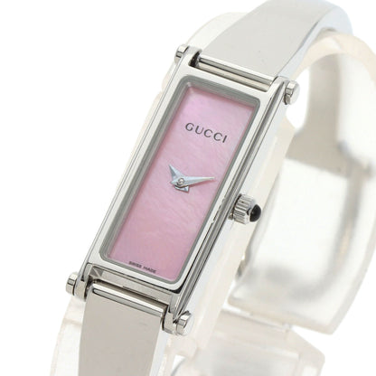 GUCCI Square face Watches 1500L Stainless Steel/Stainless Steel Ladies