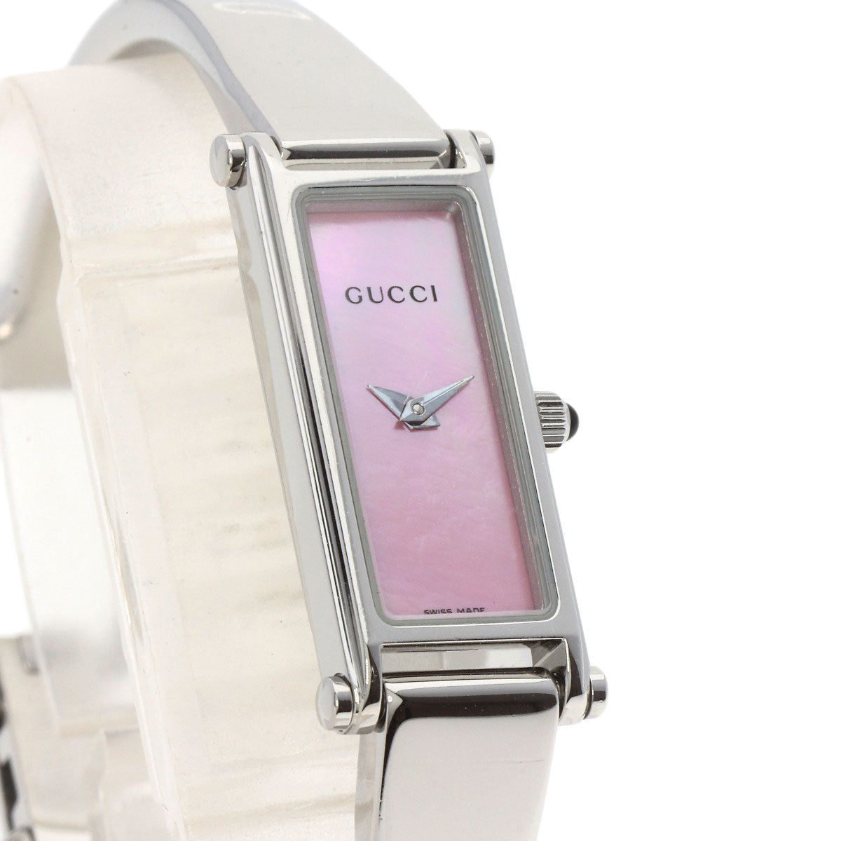 GUCCI Square face Watches 1500L Stainless Steel/Stainless Steel Ladies