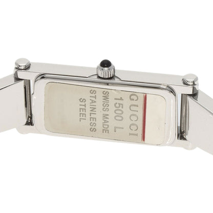 GUCCI Square face Watches 1500L Stainless Steel/Stainless Steel Ladies