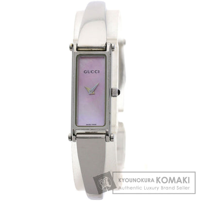 GUCCI Square face Watches 1500L Stainless Steel/Stainless Steel Ladies