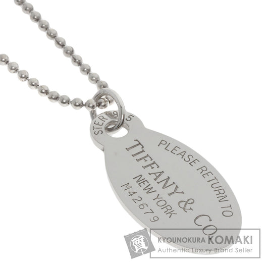 TIFFANY&Co.   Necklace return to oval Silver Ladies