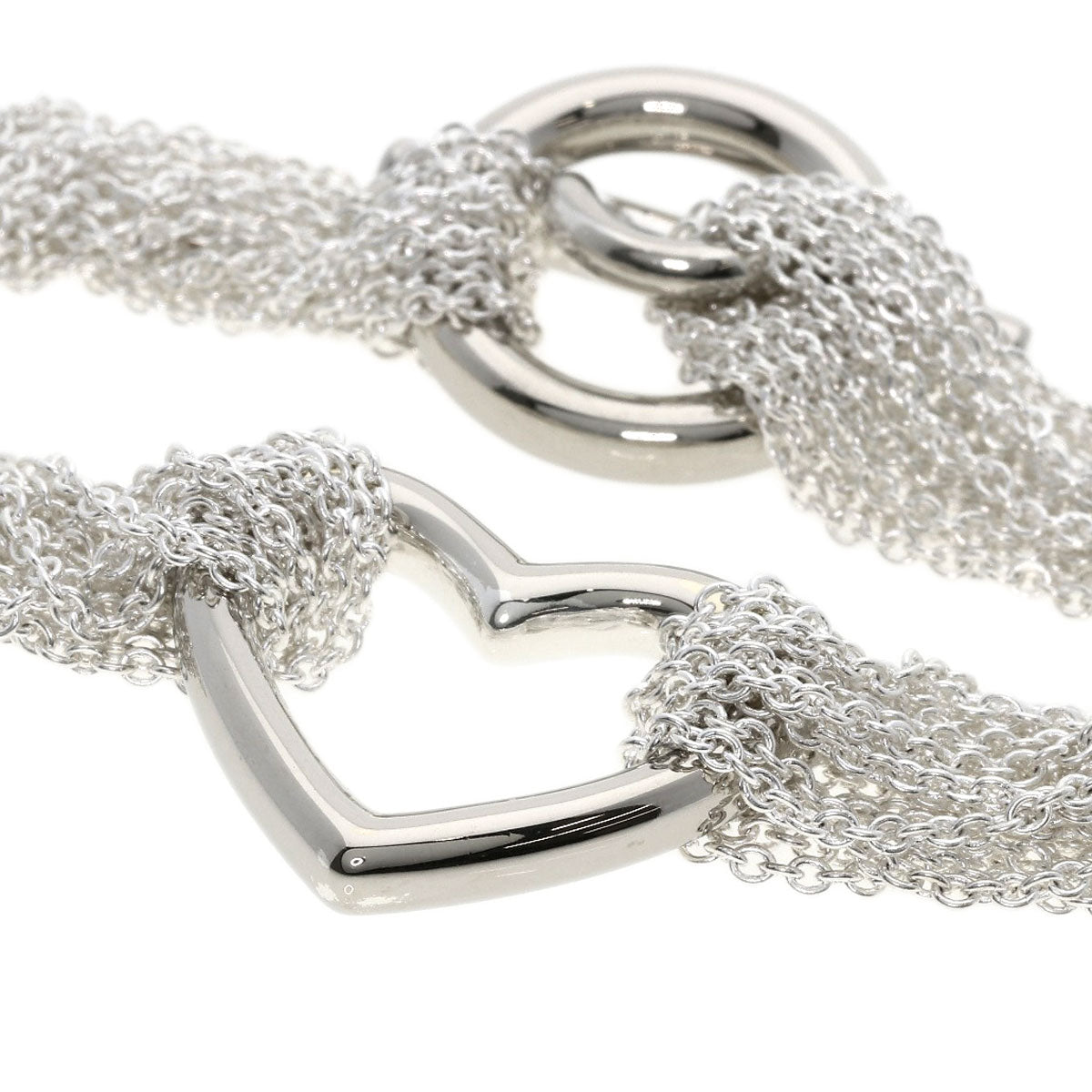 TIFFANY&Co.   Bracelet Open Heart Toggle Chain Silver Ladies