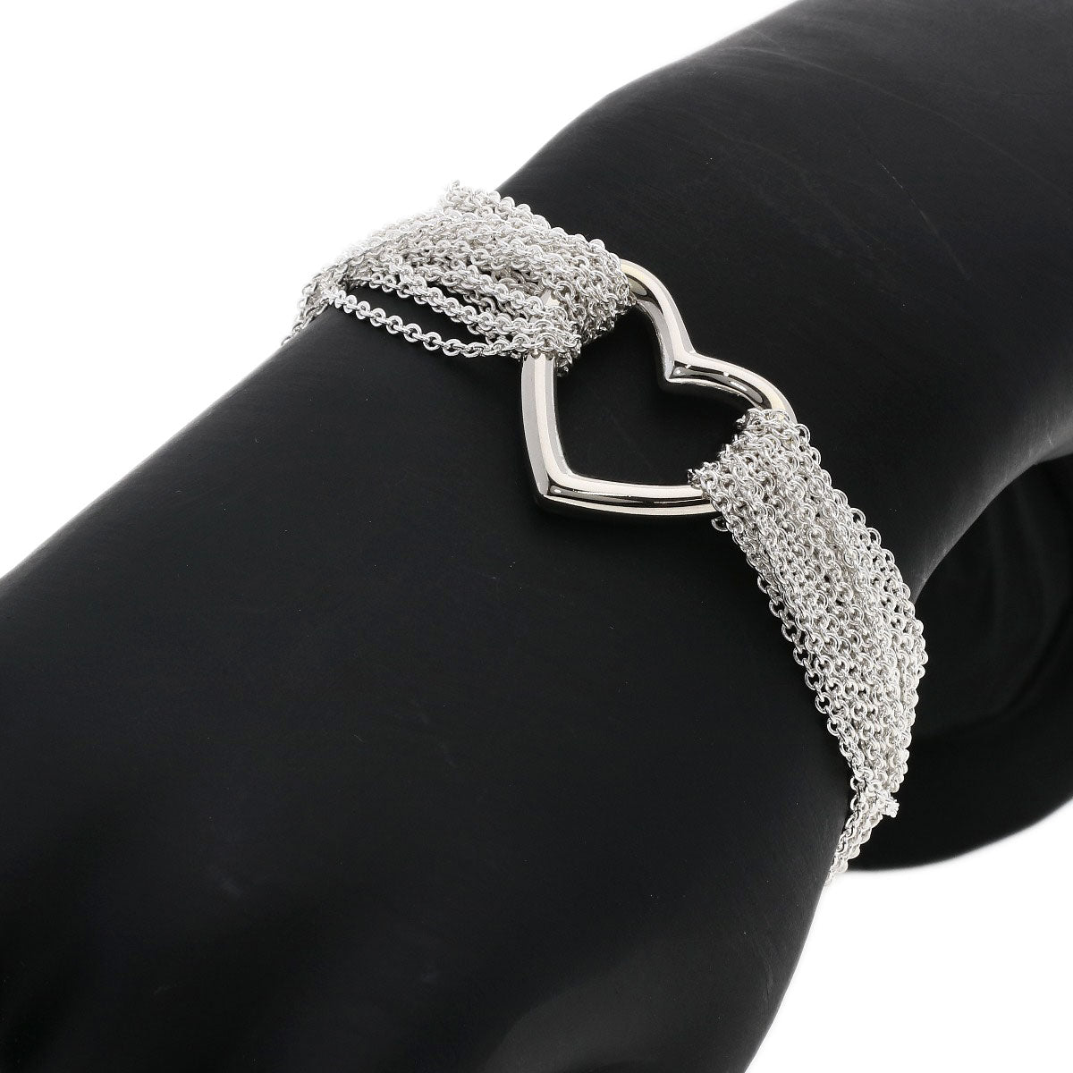 TIFFANY&Co.   Bracelet Open Heart Toggle Chain Silver Ladies