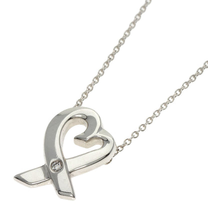 TIFFANY&Co.   Necklace Loving Heart 1P Diamond Silver Ladies