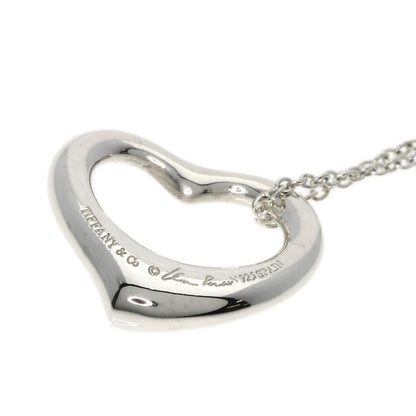 TIFFANY&Co.   Necklace Open Heart Small 0.6" Silver Ladies