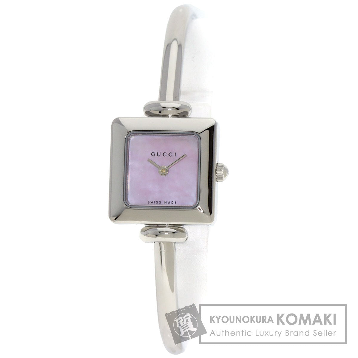 GUCCI square face bangle Watches スクエアファイス バングル Stainless Steel/Stainless Steel Ladies