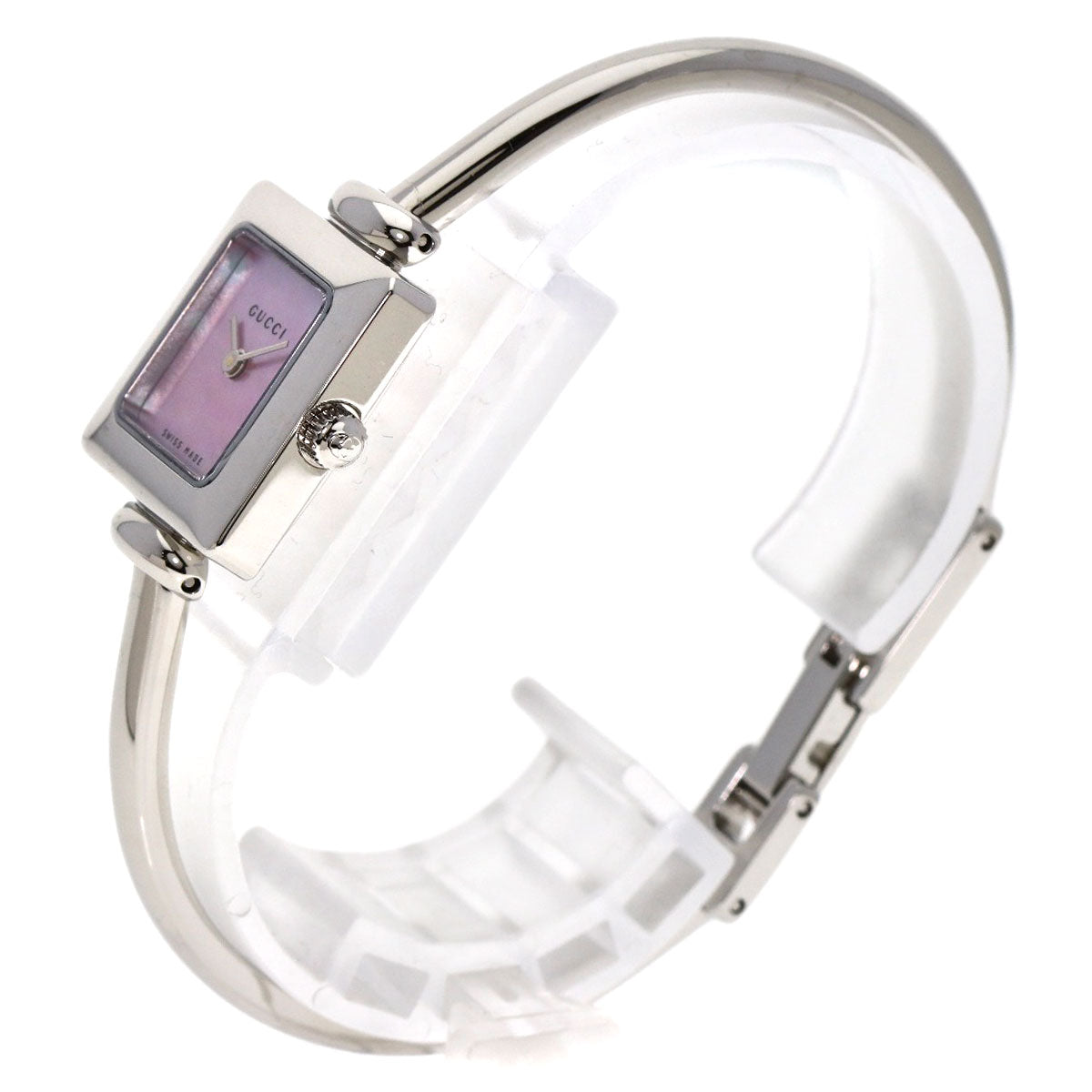 GUCCI square face bangle Watches スクエアファイス バングル Stainless Steel/Stainless Steel Ladies