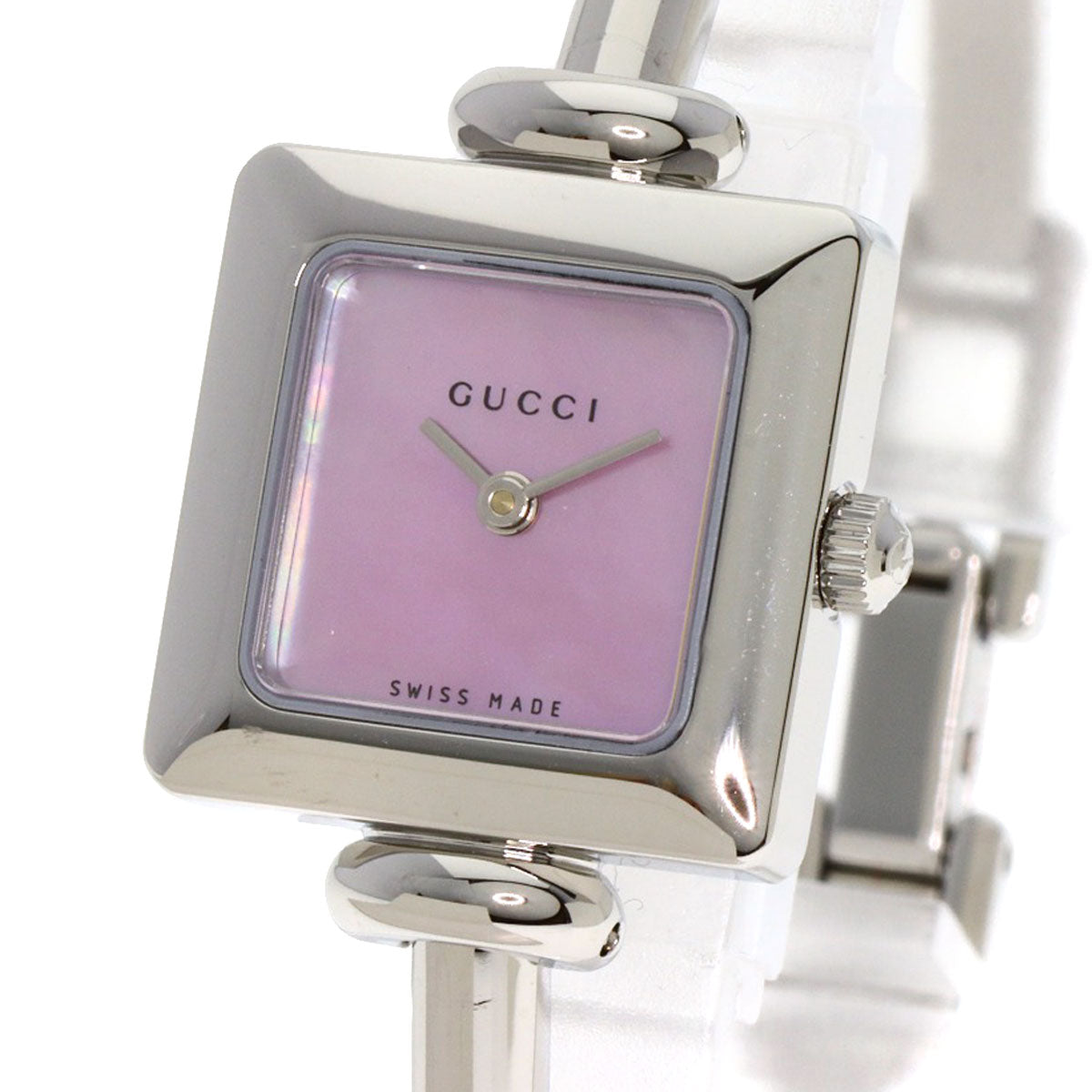 GUCCI square face bangle Watches スクエアファイス バングル Stainless Steel/Stainless Steel Ladies