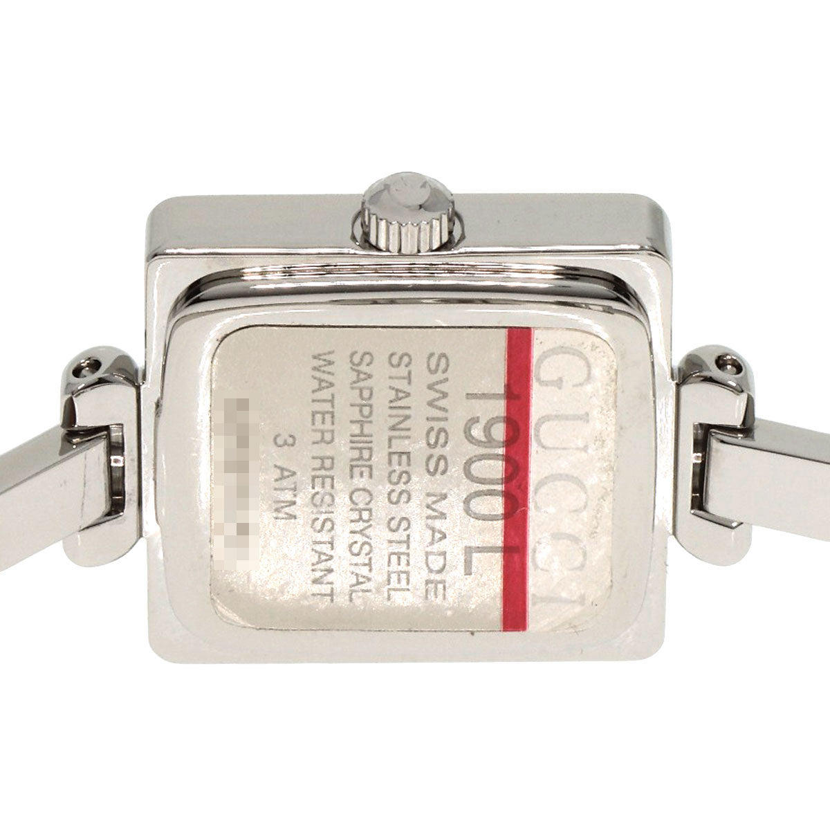 GUCCI square face bangle Watches スクエアファイス バングル Stainless Steel/Stainless Steel Ladies