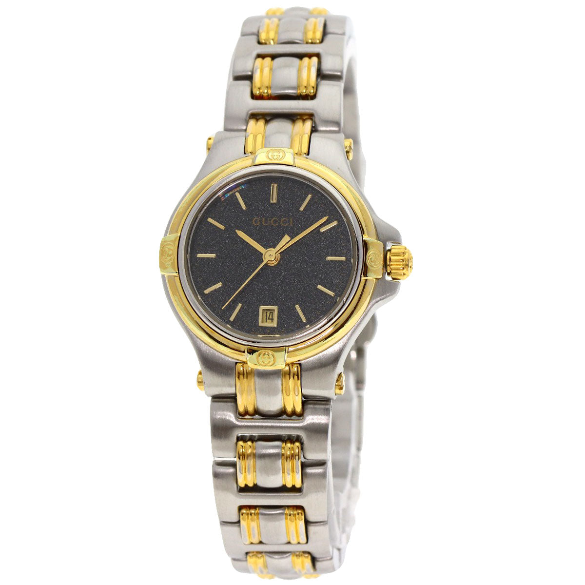 GUCCI Round face Watches 9040L Stainless Steel/SSxGP Ladies