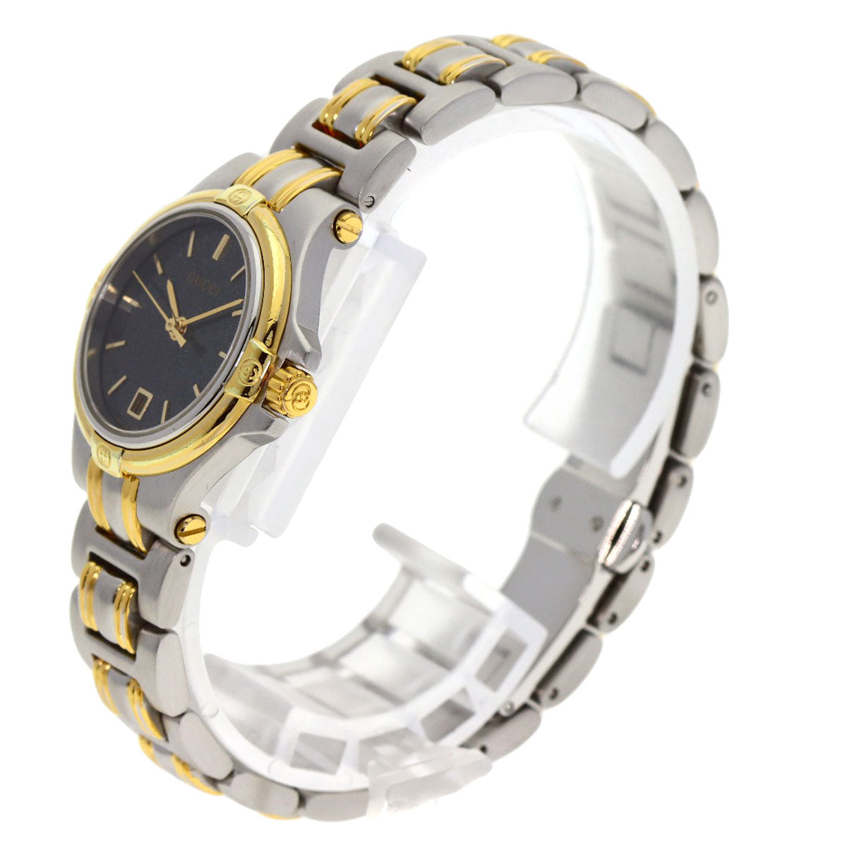 GUCCI Round face Watches 9040L Stainless Steel/SSxGP Ladies