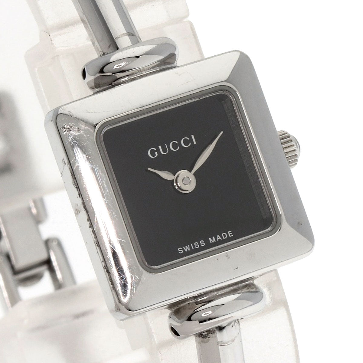 GUCCI Square face Watches 1900L Stainless Steel/Stainless Steel Ladies