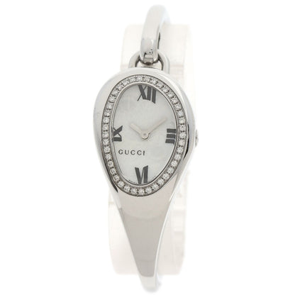 GUCCI Horsebit Bezel Diamond Watches 103 Stainless Steel/Stainless Steel Ladies