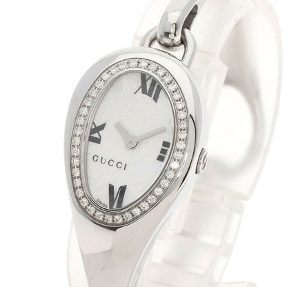 GUCCI Horsebit Bezel Diamond Watches 103 Stainless Steel/Stainless Steel Ladies