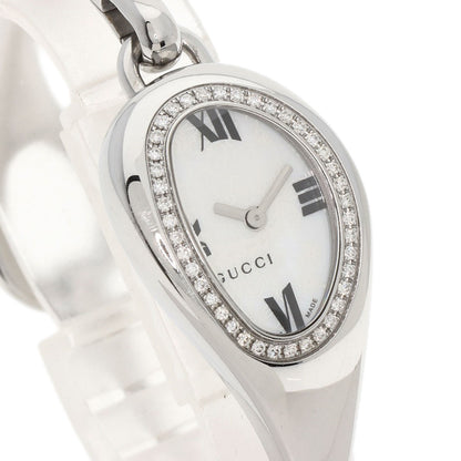 GUCCI Horsebit Bezel Diamond Watches 103 Stainless Steel/Stainless Steel Ladies