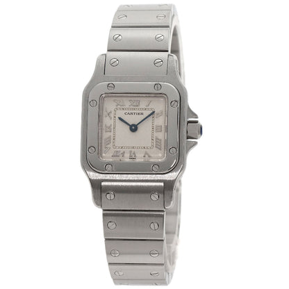 CARTIER Santosgalbe SM Watches W5200056D6 Stainless Steel/Stainless Steel Ladies