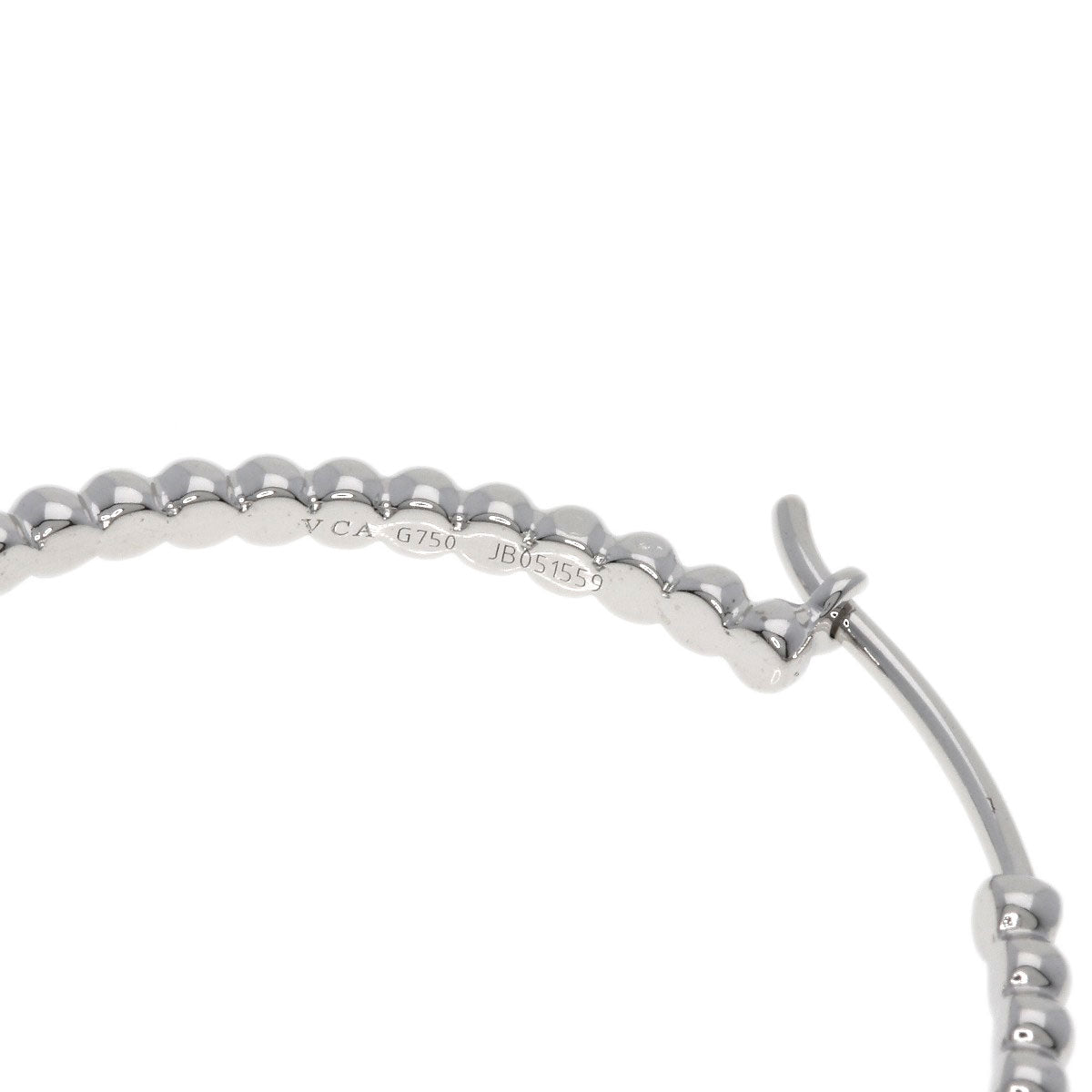 Van Cleef & Arpels Perle one side only earring K18 White Gold Ladies [Used]