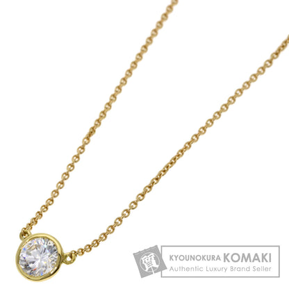 TIFFANY&Co. By The Yard 1P Diamond D0.40ct Necklace K18 Yellow Gold Ladies [Used]
