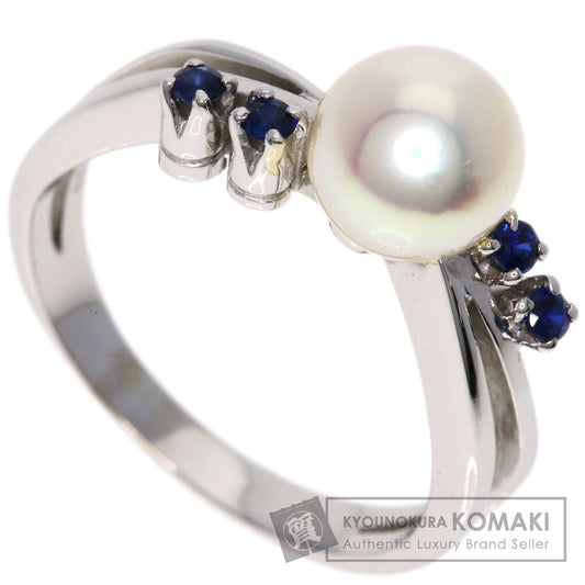 TASAKI   Ring Akoya Pearl Pearl Sapphire K14 White Gold Ladies