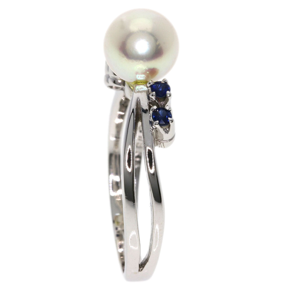 TASAKI   Ring Akoya Pearl Pearl Sapphire K14 White Gold Ladies