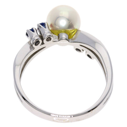 TASAKI   Ring Akoya Pearl Pearl Sapphire K14 White Gold Ladies