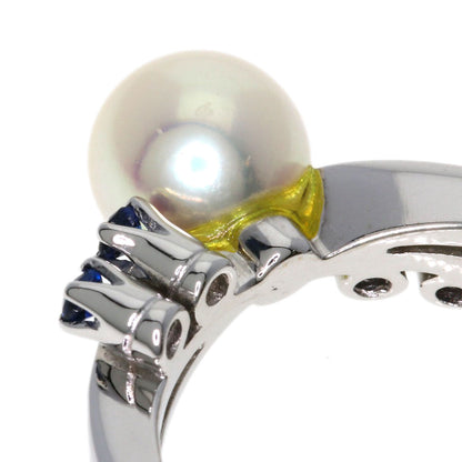 TASAKI   Ring Akoya Pearl Pearl Sapphire K14 White Gold Ladies