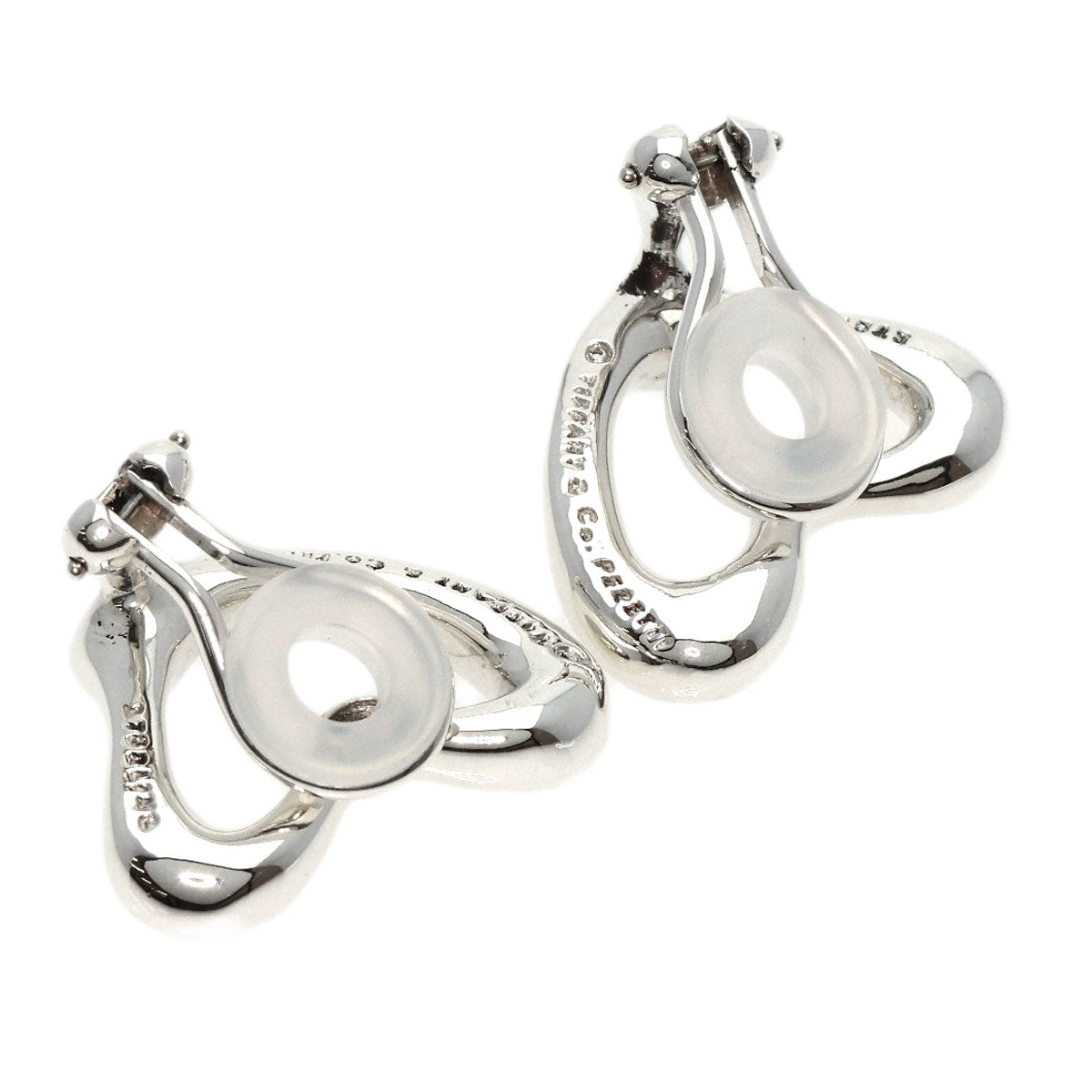 TIFFANY&Co.   Earring Open Heart Medium Silver Ladies