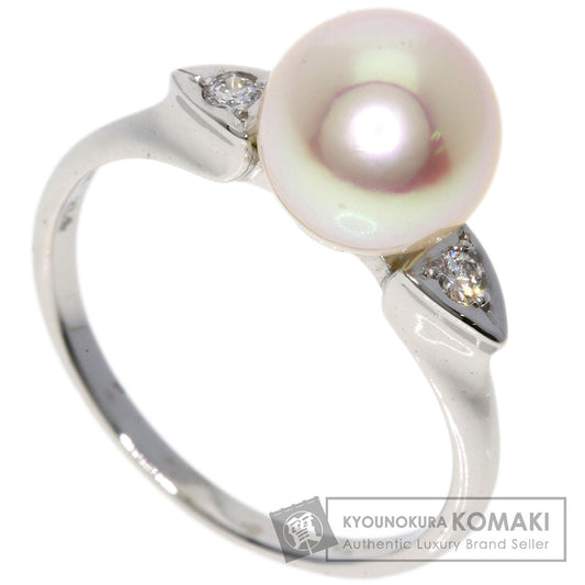 MIKIMOTO   Ring Akoya Pearl Pearl Diamond K14 White Gold Ladies