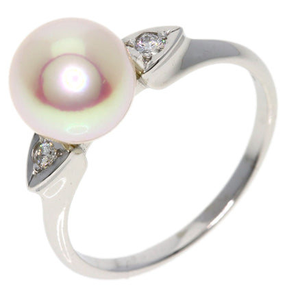 MIKIMOTO   Ring Akoya Pearl Pearl Diamond K14 White Gold Ladies