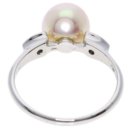 MIKIMOTO   Ring Akoya Pearl Pearl Diamond K14 White Gold Ladies