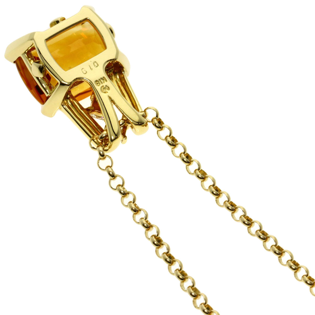 TASAKI   Necklace Citrin Diamond K18 Yellow Gold Ladies