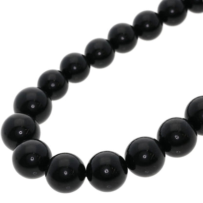 Jet black ball Earring set Necklace   g　Ladies