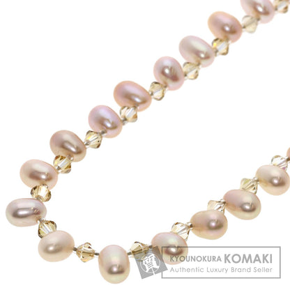 Freshwater Pearl Pearl Crystal Necklace 45.2g　Ladies