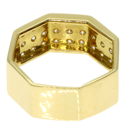 TASAKI   Ring Diamond Octagon K18 Yellow Gold Ladies