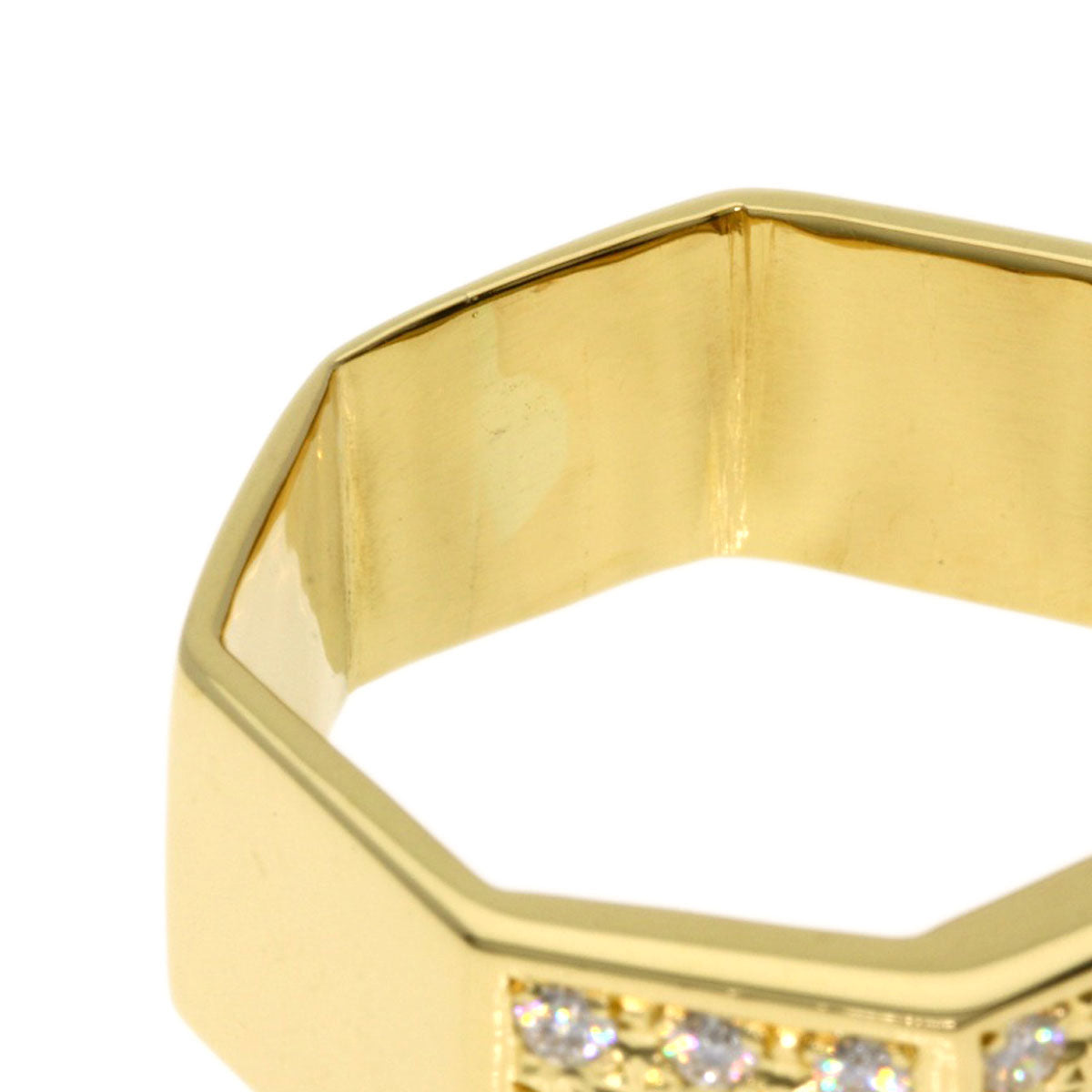 TASAKI   Ring Diamond Octagon K18 Yellow Gold Ladies