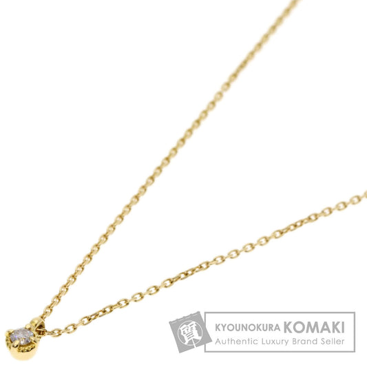 agete   Necklace Diamond K18 Yellow Gold Ladies