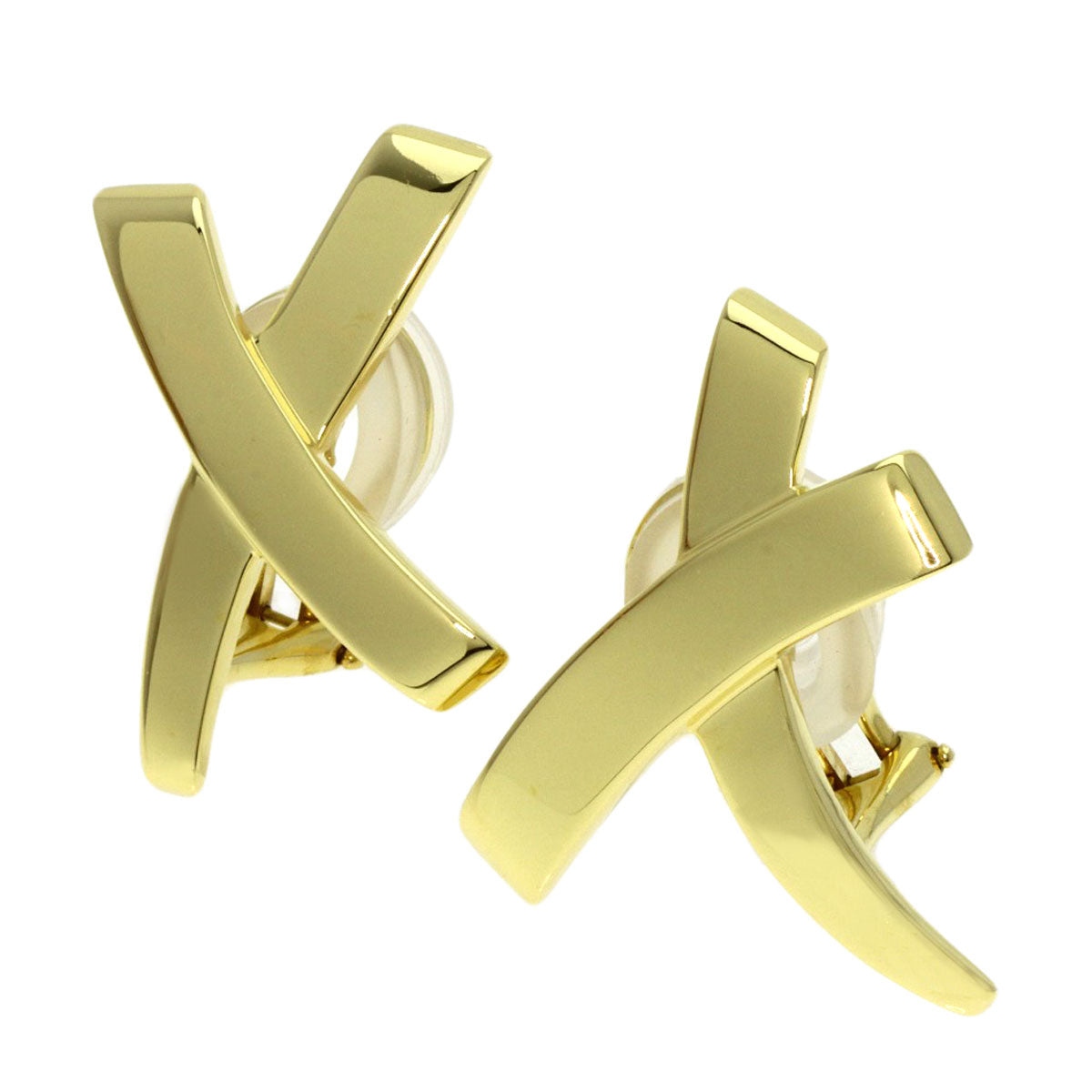 TIFFANY&Co. Paloma Picasso Graffiti X Large Earring K18 Yellow Gold Ladies [Used]