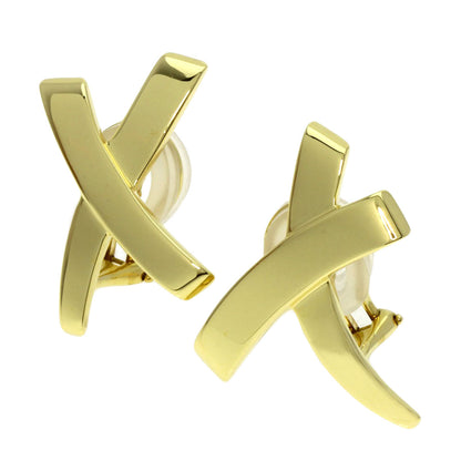 TIFFANY&Co. Paloma Picasso Graffiti X Large Earring K18 Yellow Gold Ladies [Used]