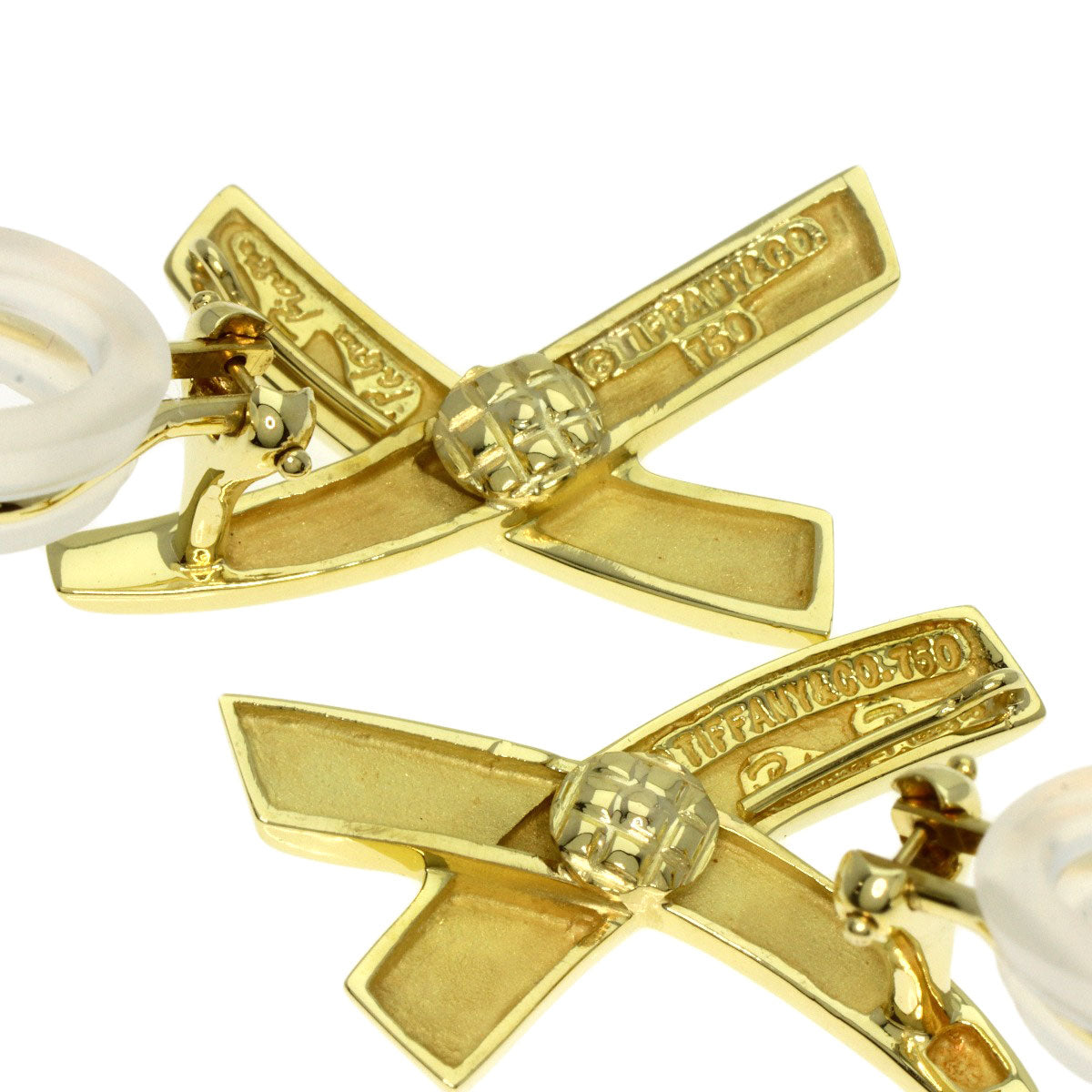 TIFFANY&Co. Paloma Picasso Graffiti X Large Earring K18 Yellow Gold Ladies [Used]