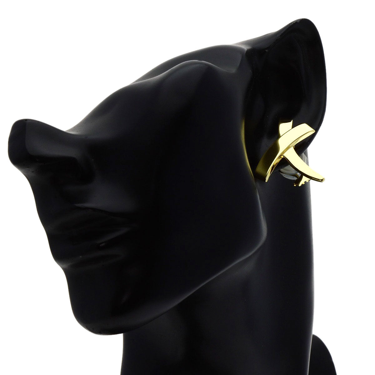 TIFFANY&Co. Paloma Picasso Graffiti X Large Earring K18 Yellow Gold Ladies [Used]