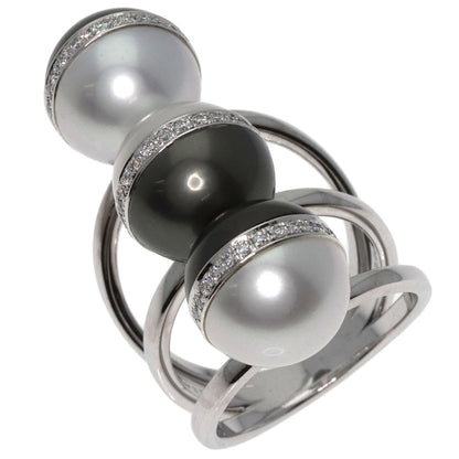 TASAKI   Ring Pearl South SeaPearl Balance Unite Diamond K18 White Gold Ladies