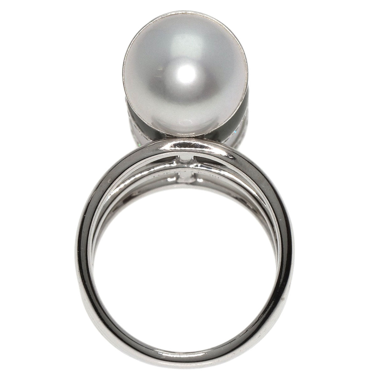 TASAKI   Ring Pearl South SeaPearl Balance Unite Diamond K18 White Gold Ladies